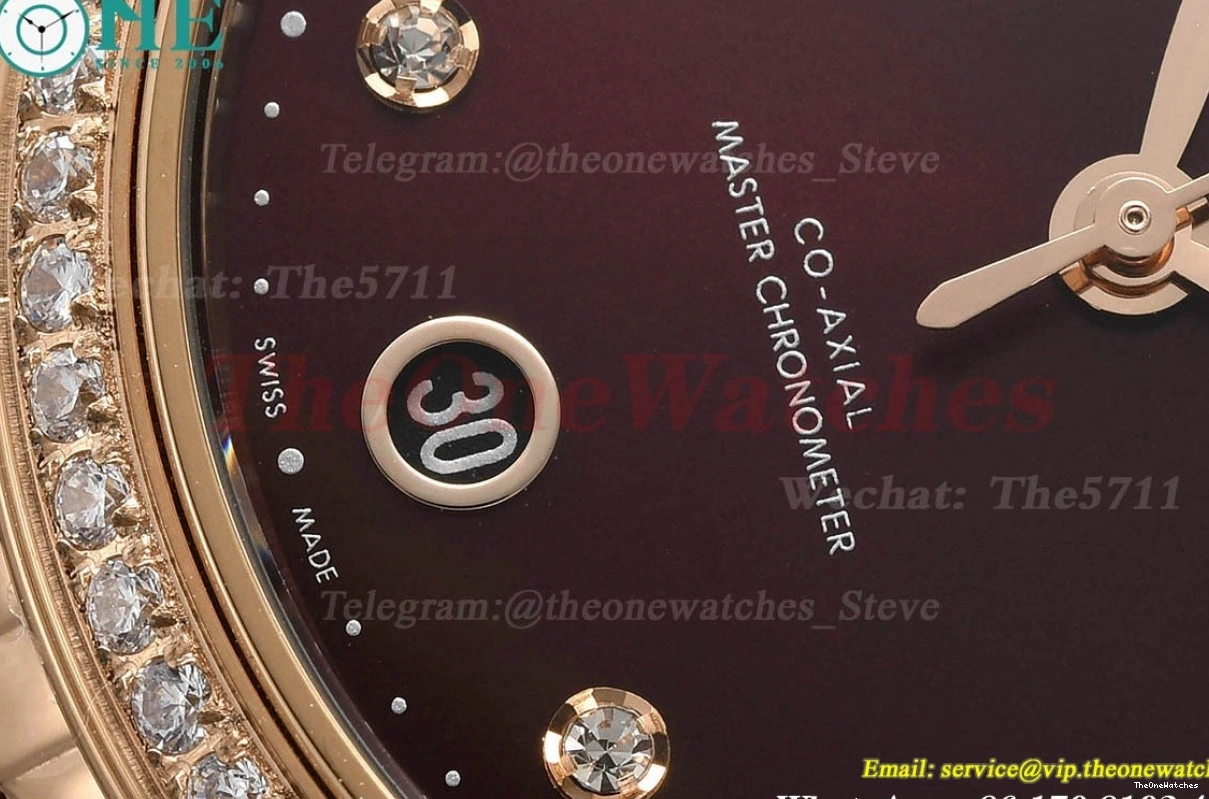 De A8800 RG Prestige Dial Ladies VSF Ville Dia 34mm Brown RG 0108